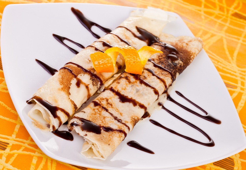 deliciosas crepes con sirope